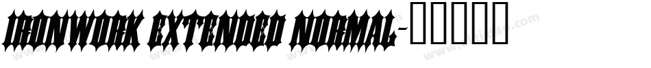 Ironwork Extended Normal字体转换